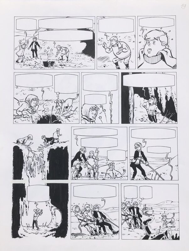 François Craenhals, De 4 helden en de sneeuwdraak - Comic Strip