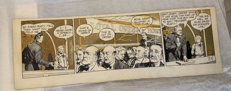 Rusty Riley par Frank Godwin - Planche originale