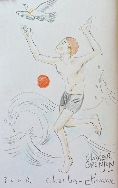Le nageur solitaire by Olivier Grenson - Sketch