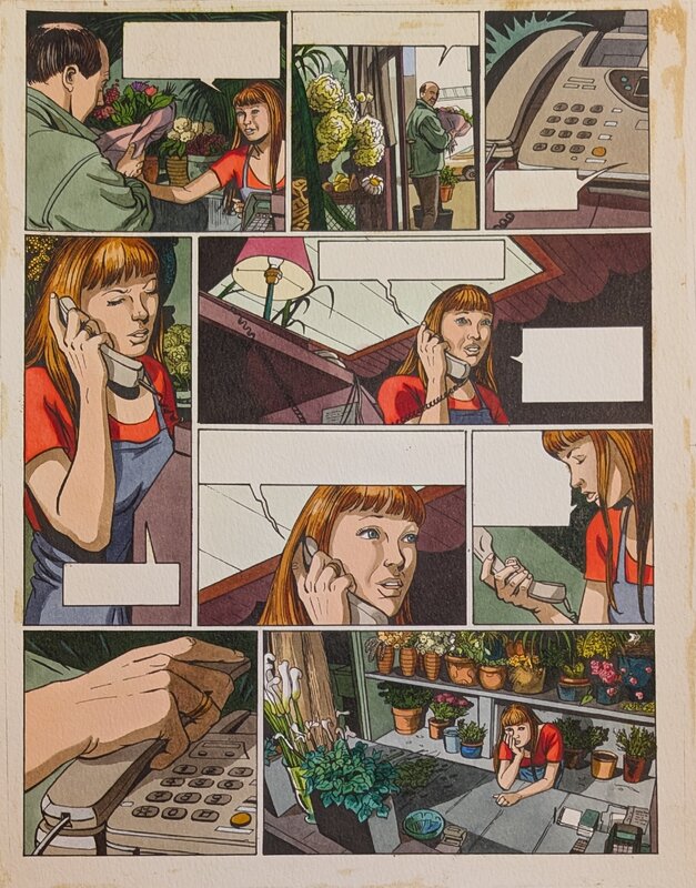 Dina Kathelyn, Viviane Nicaise, La vie en rose - planche 16 - Mise en couleur