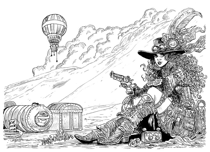 Arkadiusz Klimek, Planétoïde sans loi / Planetoida bezprawia - Original Illustration