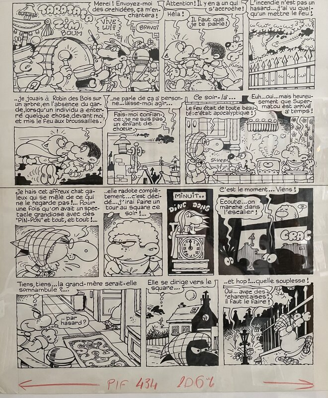 En vente - SUPER MATOU par Jean-Claude Poirier - Planche originale