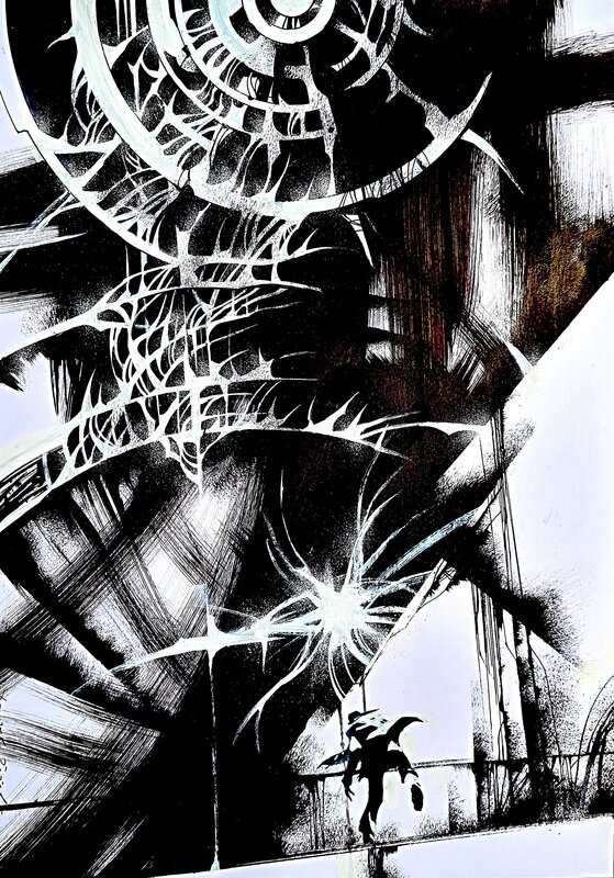 Danijel Zezelj, Daniel Zezejl Grid The City Illustration Originale 2 - Illustration originale