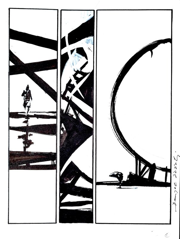 Zezejl run by Danijel Zezelj - Original Illustration