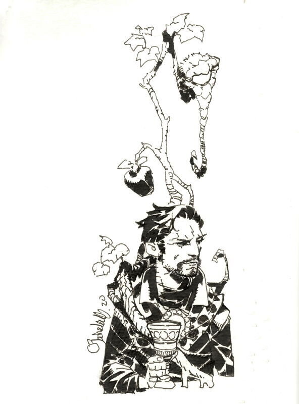 Chris Bachalo, Dr Strange Apple Wine - Original Illustration