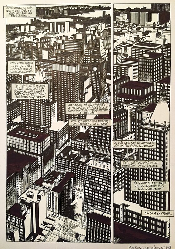Kerfriden, Quarterback#2, Ralph Aparicio, planche n°9, 2001. - Planche originale