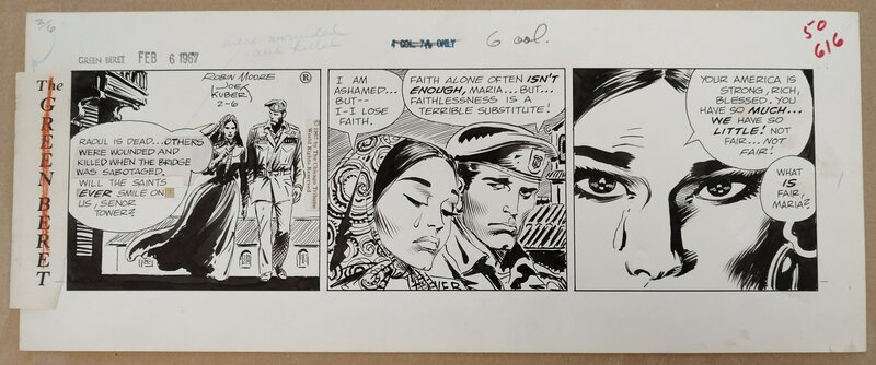 Joe Kubert, Tales of the Green Berets daily - Planche originale