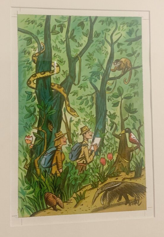 La Foret Ivre par Loustal - Planche originale