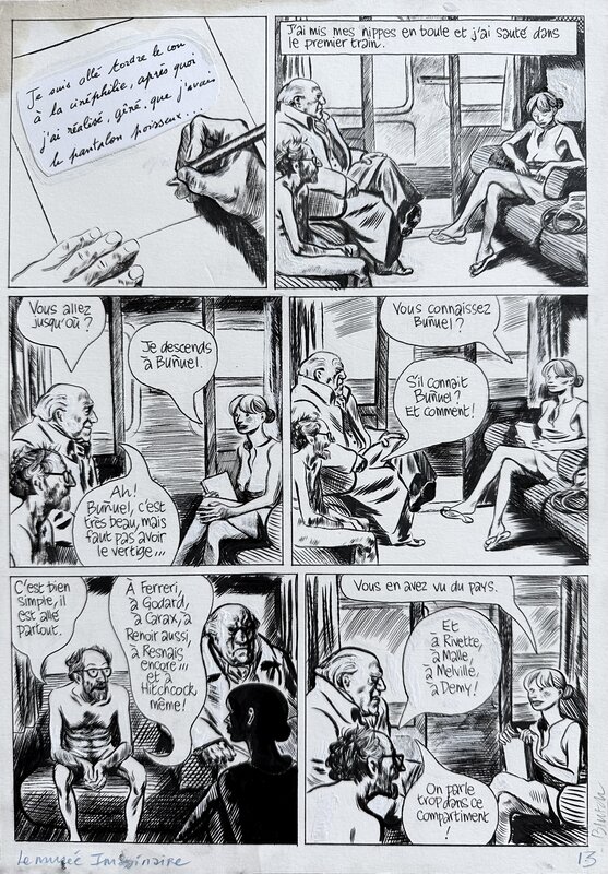 Blutch, Pour en finir avec le cinéma - Planche originale