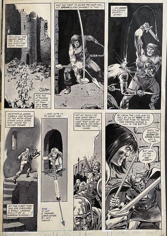 Sal Buscema, Tony DeZuniga, Conan the Barbarian - La Sorcière de Khauran - T44 p.33 - Comic Strip