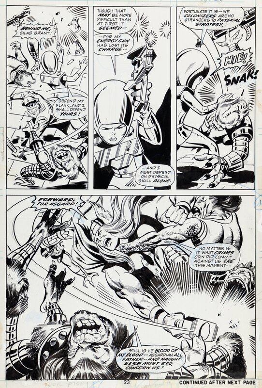 Thor - T212 p.23 par John Buscema, Don Perlin, Vince Colletta, Gerry Conway - Planche originale