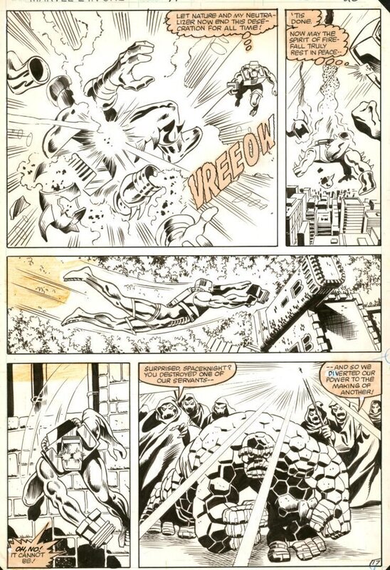Bob Hall, Bill Mantlo, KEvin Dzuban, Marvel Two-in-One - ROM - T99 p.17 - Planche originale