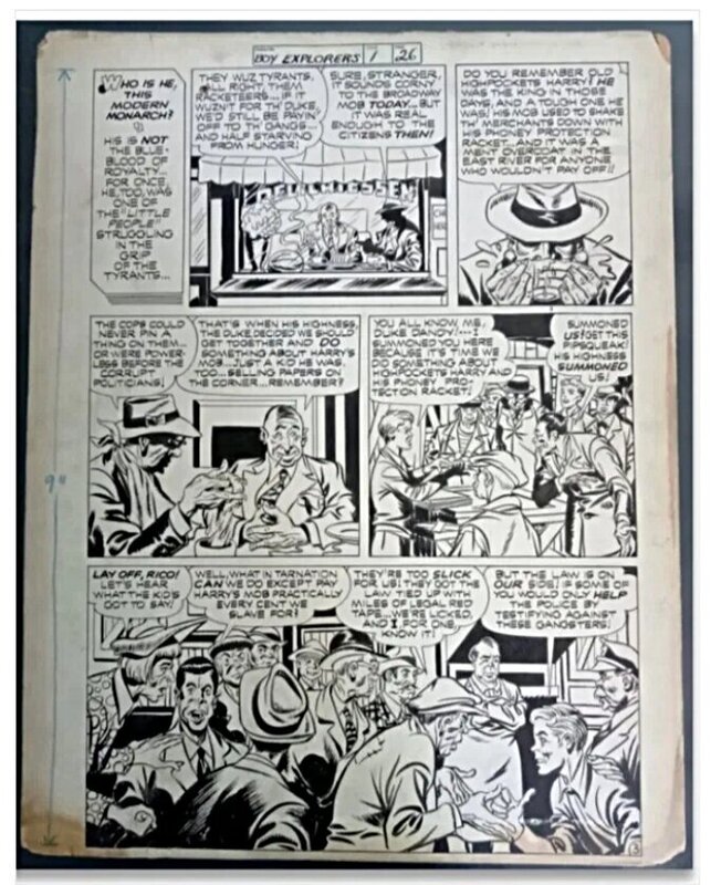 For sale - Boy Explorers by Joe Simon - Comic Strip