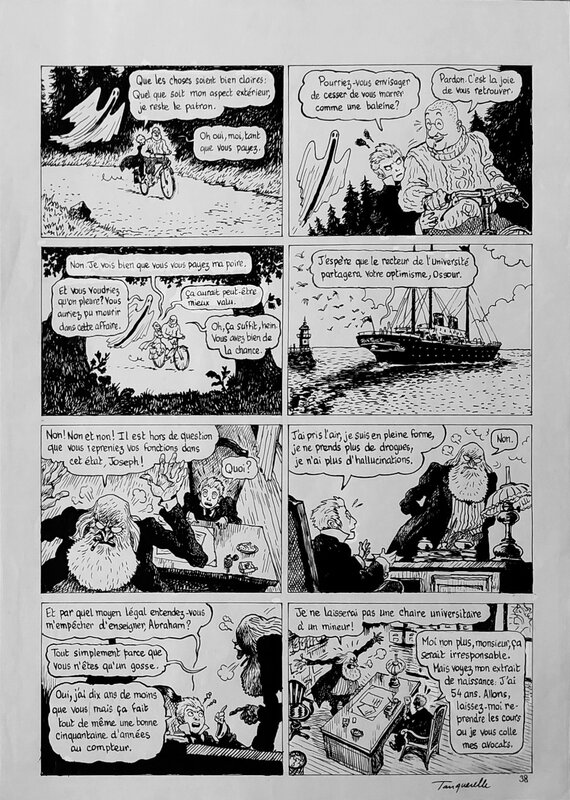 Professeur Bell par Hervé Tanquerelle, Joann Sfar - Planche originale