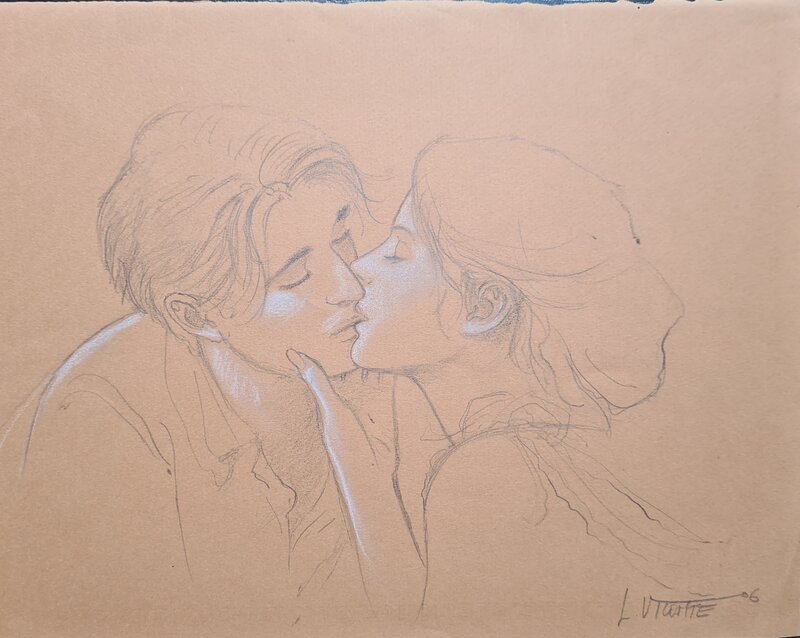 Vicomte, baiser - Illustration originale