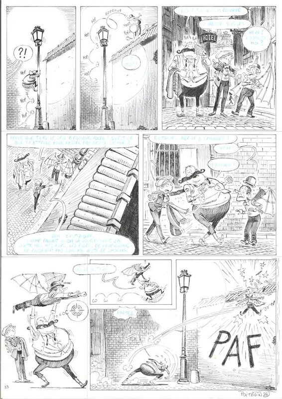 En vente - Arnaud Poitevin - Les Spctaculaires tome 5 p.39 - Planche originale