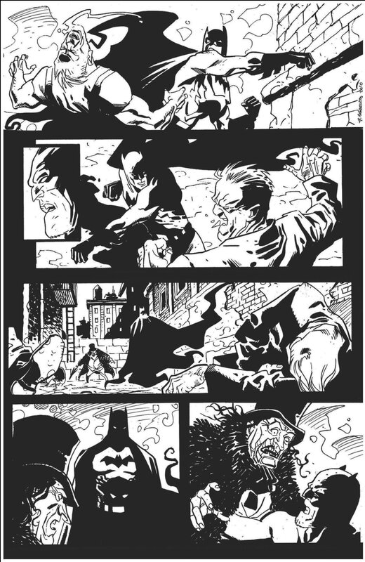 Giancarlo Caracuzzo, Batman vs The Penguin - DC Comics - Planche originale