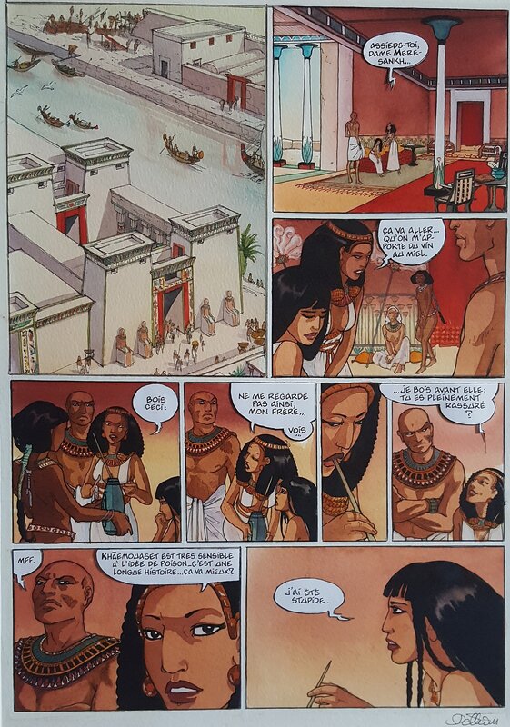 Isabelle Dethan, Sur les Terres d’Horus - # 3 - Tiasatré ou le Jugement d'Anubis - Comic Strip