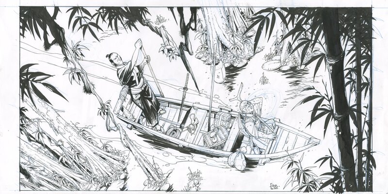 Hub, Okko - ex-libris / page de garde - Original Illustration
