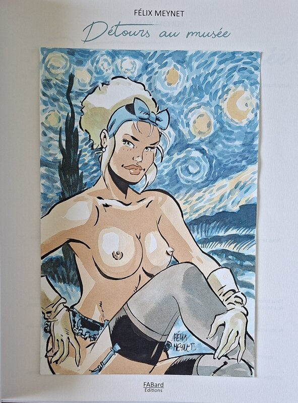 Félix Meynet, Mirabelle façon Van Gogh - Double M - Original Illustration