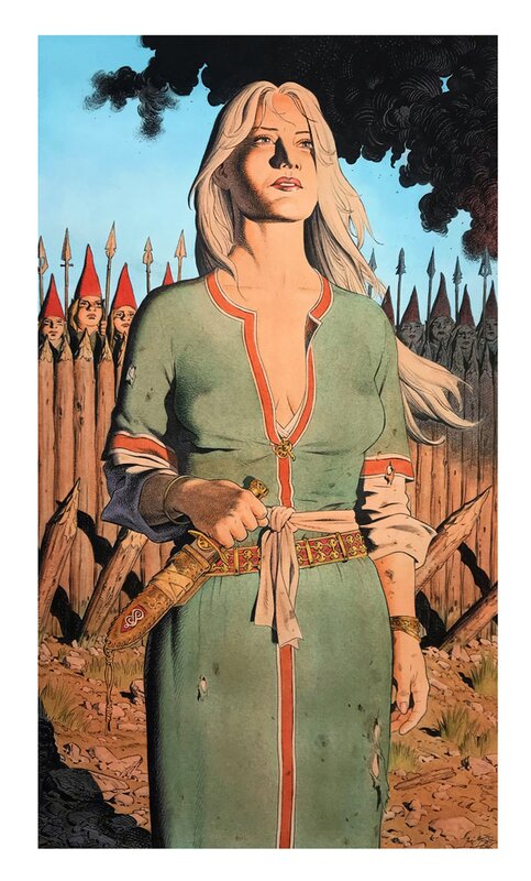 En vente - François Miville-Deschênes, Aaricia, recherche personnelle. - Illustration originale