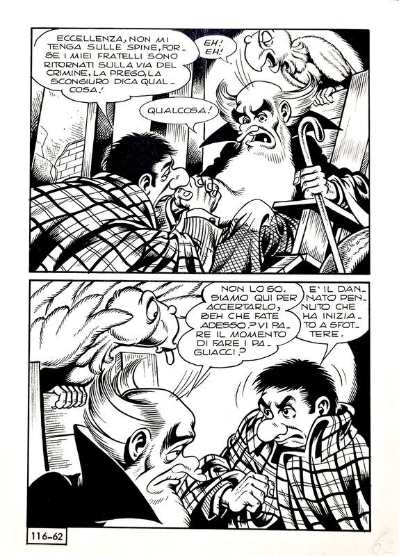 Piffarerio Alan Ford, n.116 p 62 - Planche originale