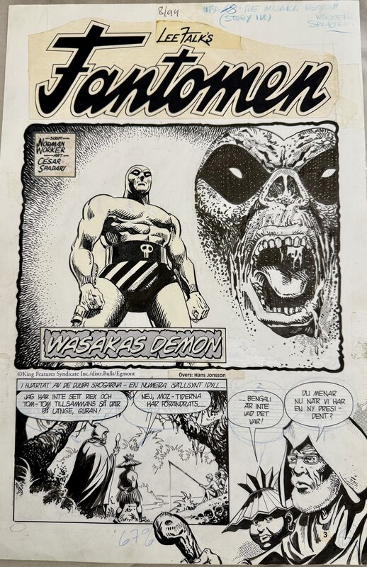 The Phantom par César Spadari - Planche originale