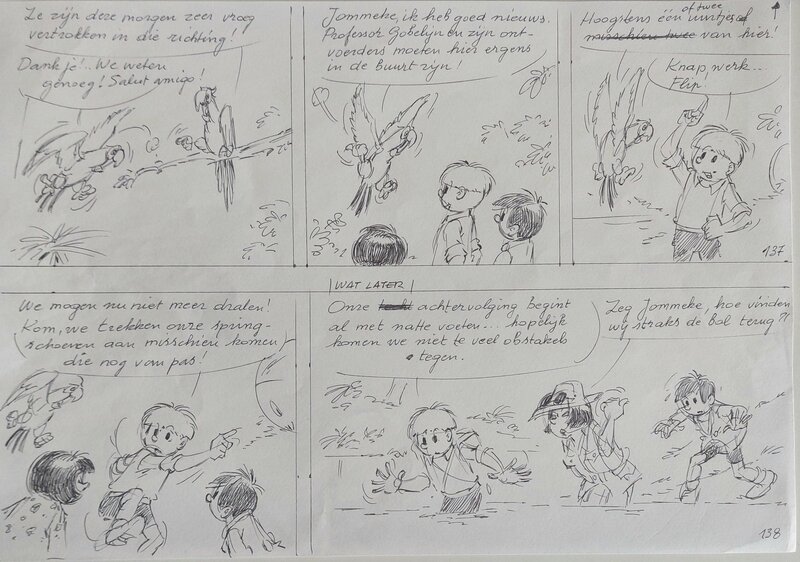 Edwin Wouters, Jommeke 306: Rubberman - Planche originale