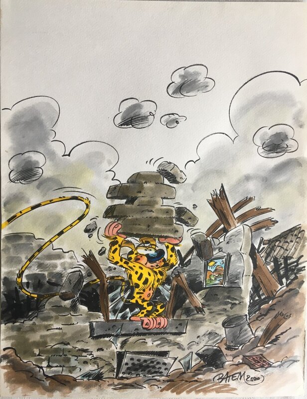 Marsupilami by Batem - Original art