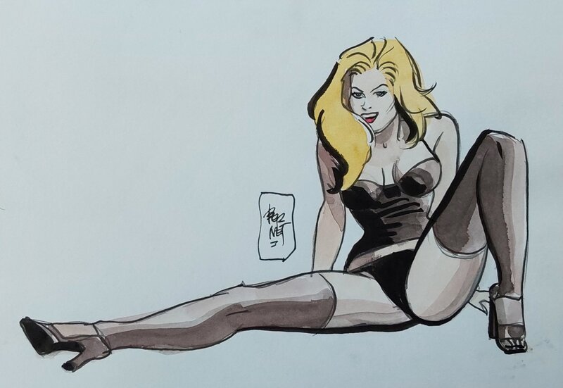 Bombe blonde par Jordi Bernet - Illustration originale