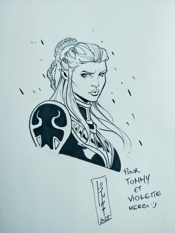 Lanawyn elfes by Giovanni Lorusso - Sketch