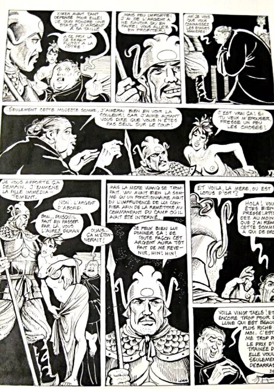Georges Pichard, Planche 36 des 110 pilules, tome 2 - Planche originale