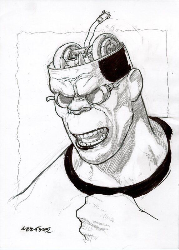 For sale - Liberatore, Portrait de Ranx - Illustration originale - Original Illustration