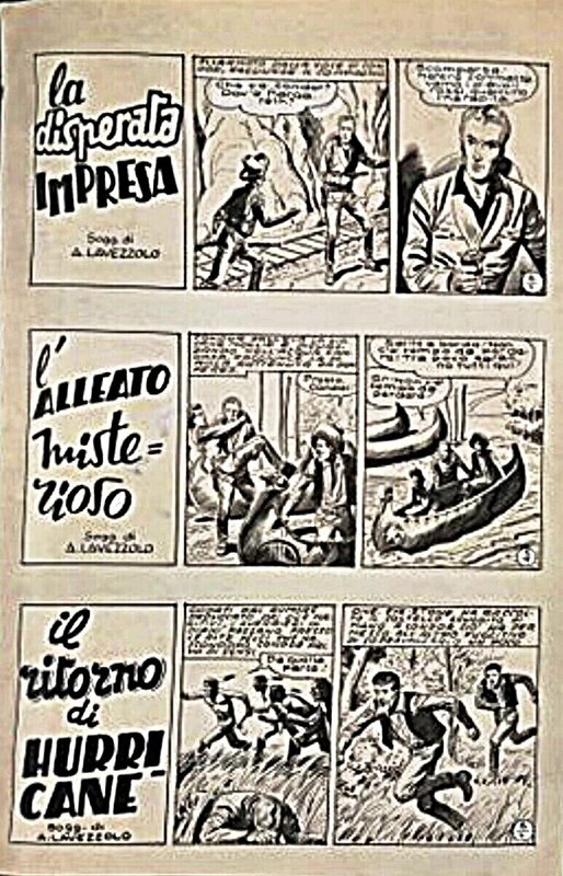 Tarquinio, Lavezzolo, Condor Gek n° 4-5-6 - Planche originale