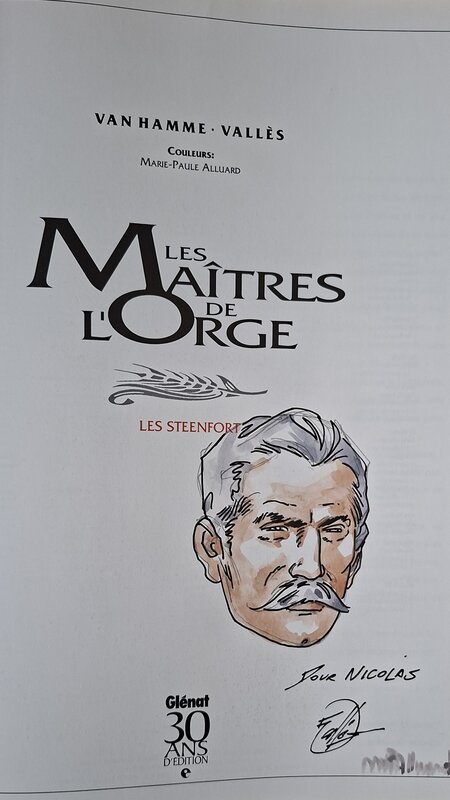 Francis Vallès, Marie-Paule Alluard, Charles - les Steenfort - Dédicace