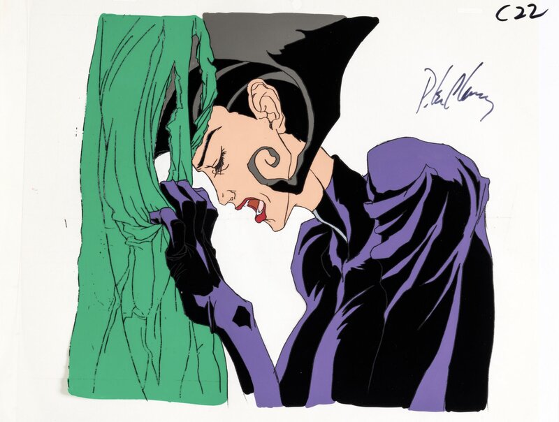 Æon Flux, Leisure, Aeon Flux, série de 5 cellulos de production orignaux signés par P. Chung (MTV Animation, 1992) - Œuvre originale