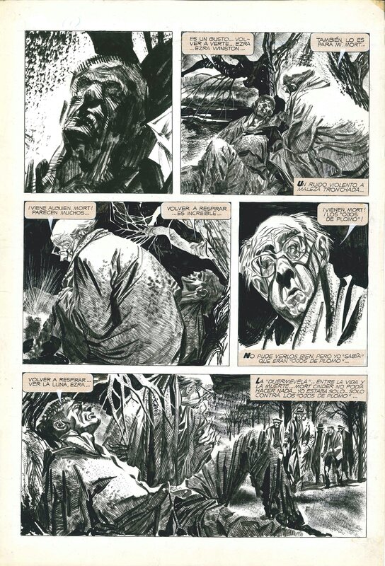 Alberto Breccia, Mort Cinder: Los Ojos de Plomo - Planche originale