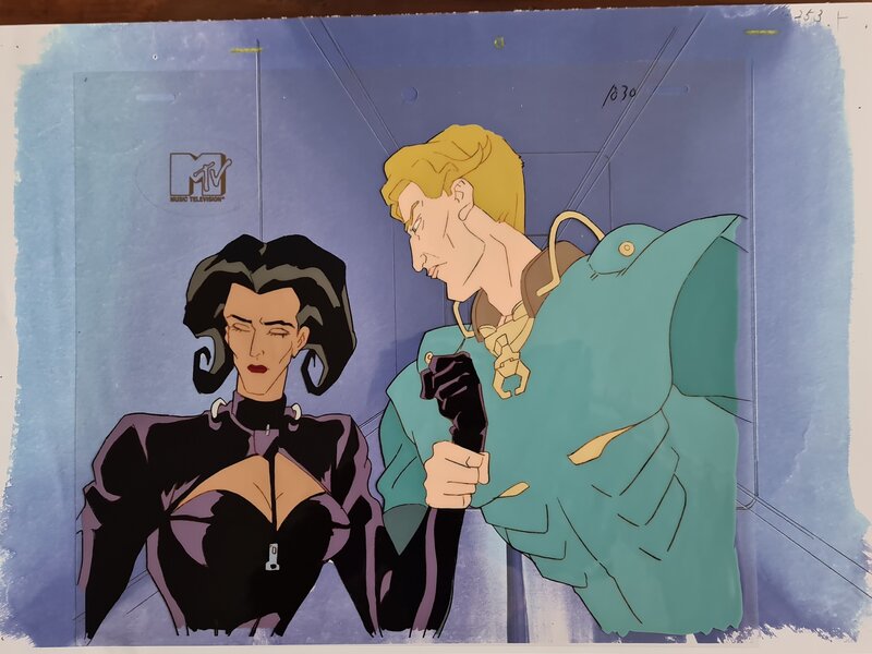 Peter Chung, Aeon Flux; Aeon Flux , Trevor; Original Production Cel MTV Liquid Television, 1991 - Original art