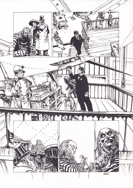 Gess, L'œil de la nuit (tome 2 - planche 41) - Planche originale