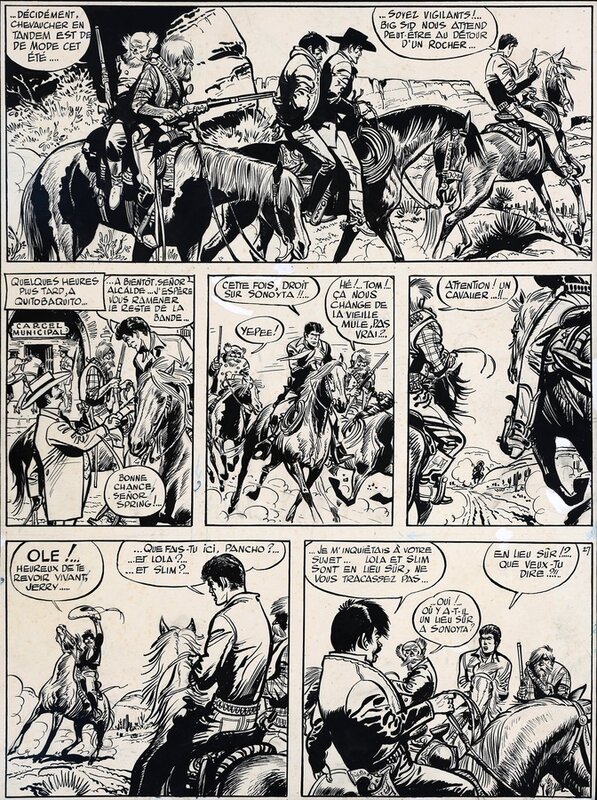 Jijé, Jerry Spring , Les 3 barbus de Sonoyta - Comic Strip