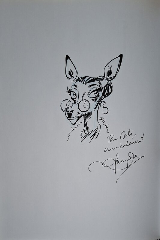 Juanjo Guarnido, Juan Diaz Canales, La biche institutrice - Blacksad - Dédicace