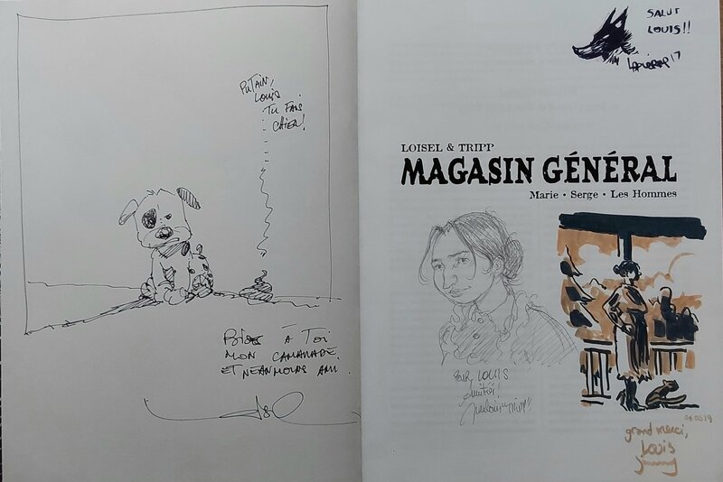 Régis Loisel, Tt Magasin Général  - 4 dédicaces - Sketch