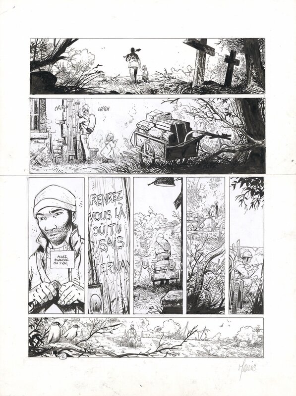 Mallié - Le Grand Mort - t.6, pl.16 - Planche originale