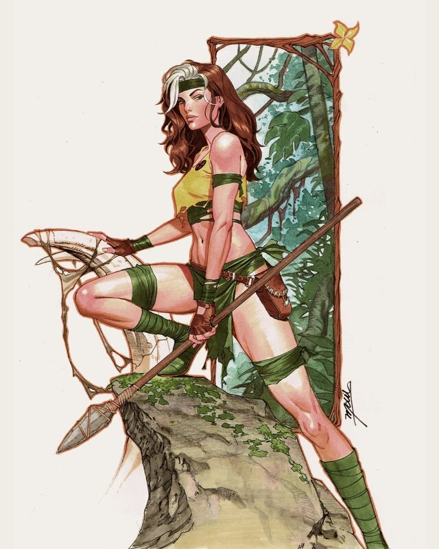 Jorge Molina, Rogue in Savage Land - Original Illustration