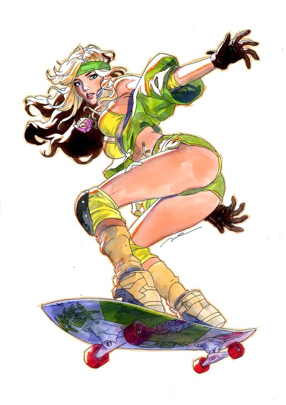 Rogue in the 70s par Gérald Parel - Illustration originale