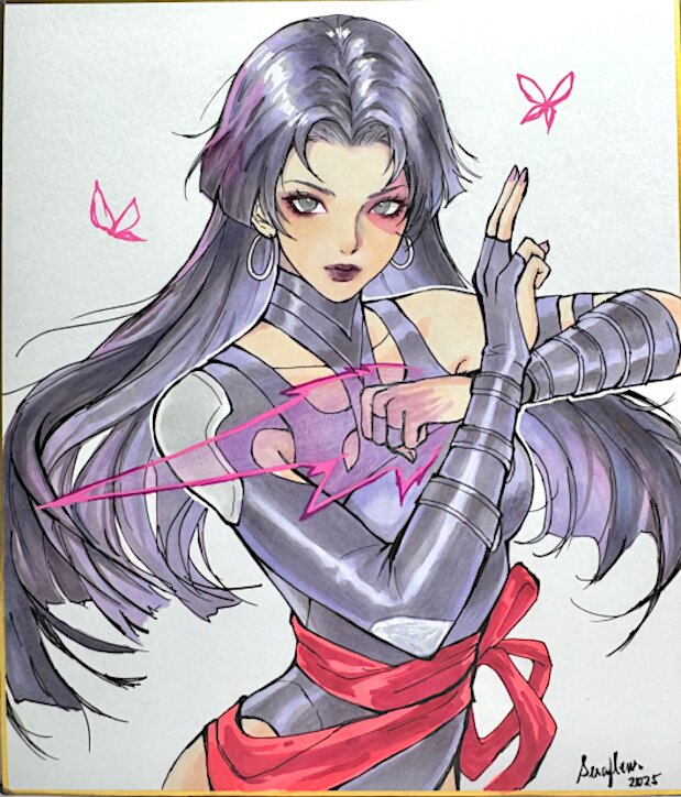 Serafleur, Psylocke (Marvel Rivals) - Illustration originale