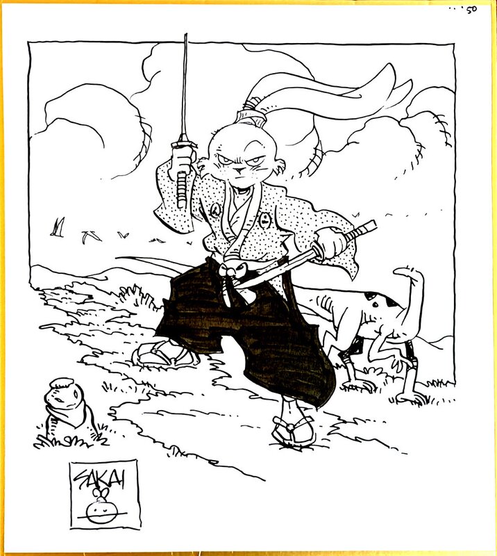 Stan Sakai, Usagi Yojimbo & Tokage - Illustration originale