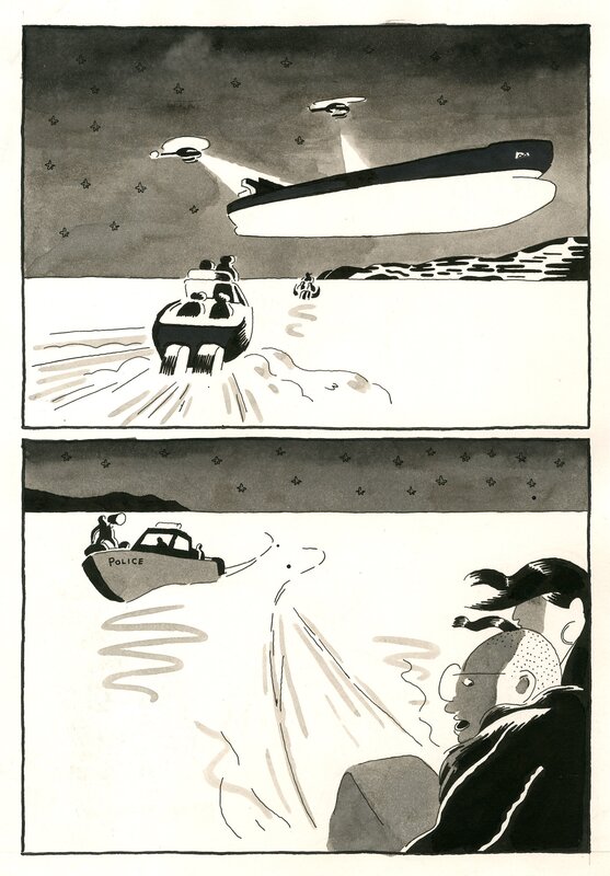 En vente - Showtime par Antoine Cossé - Planche originale