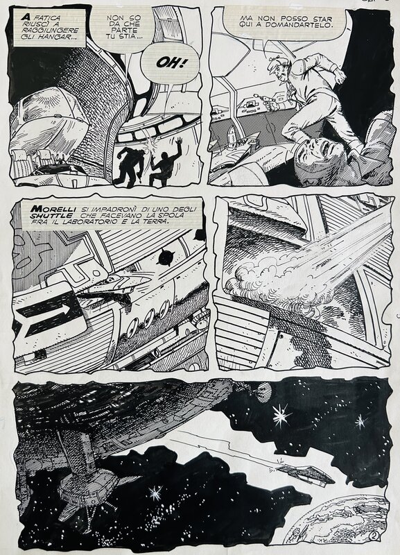 Francisco Solano Lopez, Mario Morhain, Osvaldo Walter, Alberto Ongaro, Hector Oesterheld, Solano Lopez, El Eternauta, Parte Terza, chapitre 18, planche n°2, 1981. - Planche originale