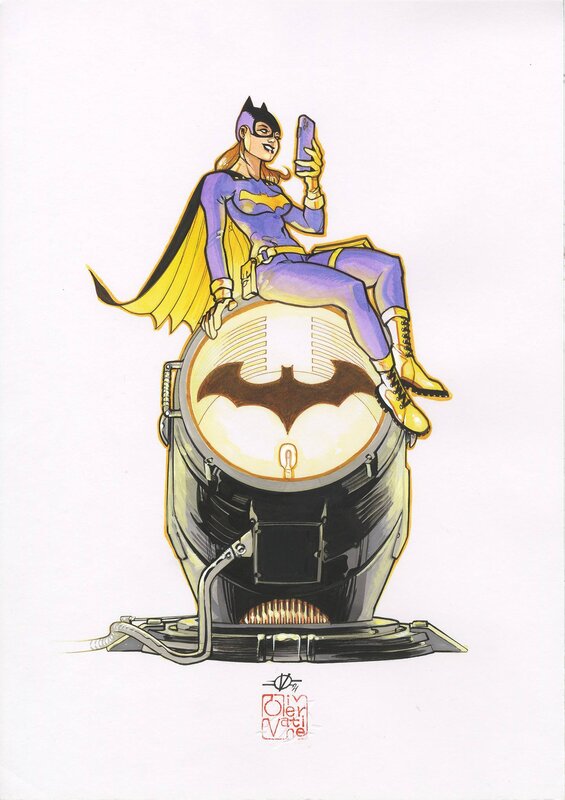 Batgirl par Olivier Vatine - Illustration originale